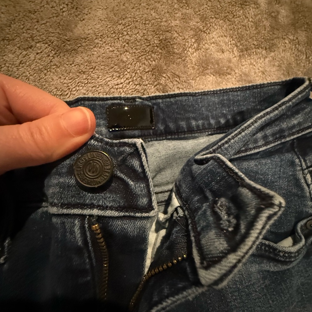 MOTHER High Rise Blue Jeans